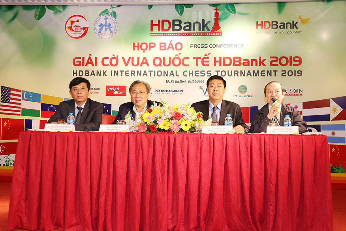 Họp báo giải cờ vua quốc tế HDBank 2019