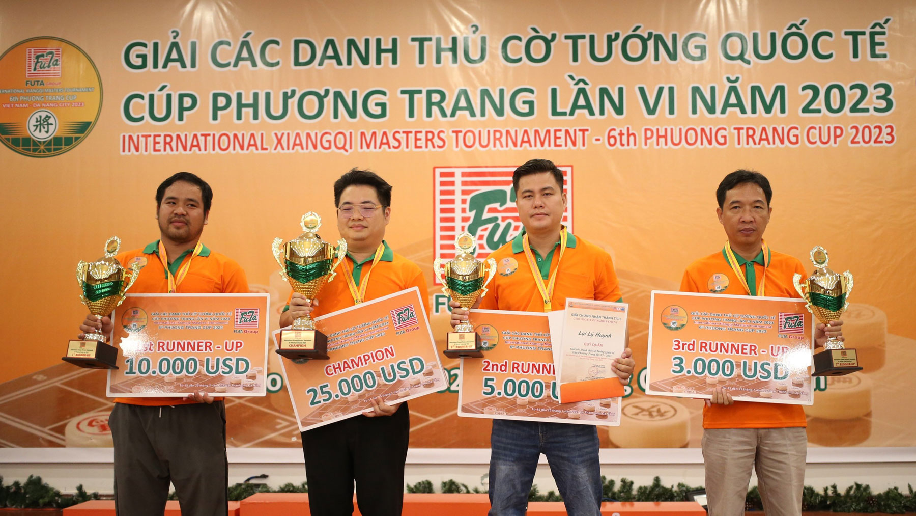 Cúp Phương Trang VI - Tưởng Xuyên lần thứ nhì đoạt cúp vô địch Phương Trang