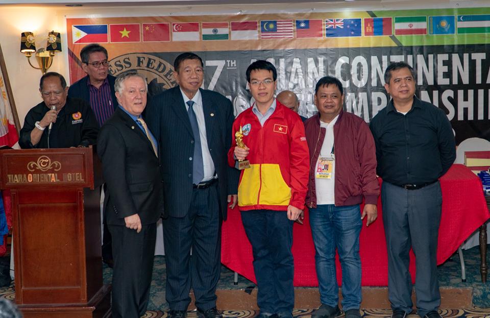 Giải vô địch cờ vua châu Á năm 2018 - Quang Liêm và Trường Sơn giành vé World cup 2019