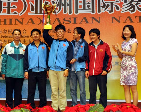 Kết thúc Giải vô địch đồng đội cờ vua  châu Á - Đội Việt Nam đoạt 6HCV, 3HCB và 4HCĐ